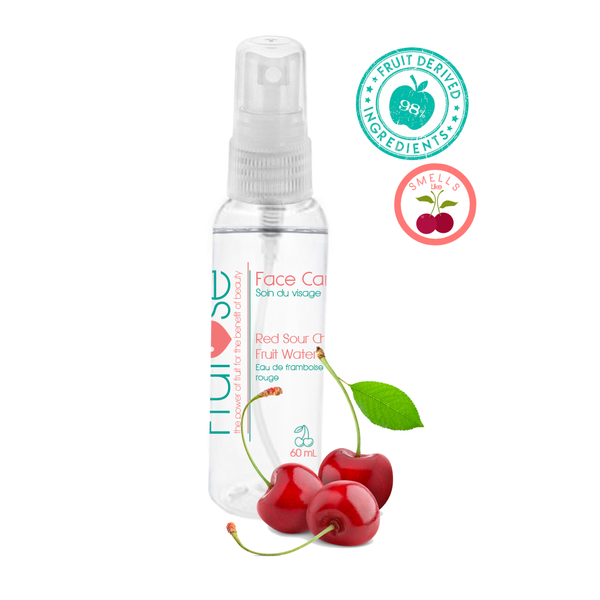 Face Care Red Sour Cherry Fruit Water, 60 mL, 1 unit, fruit lovers, Cherry lovers